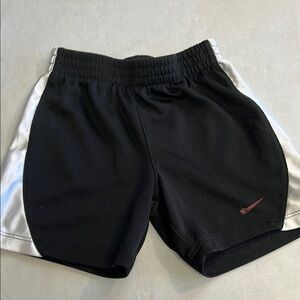 18M Nike Black and White Athletic Shorts